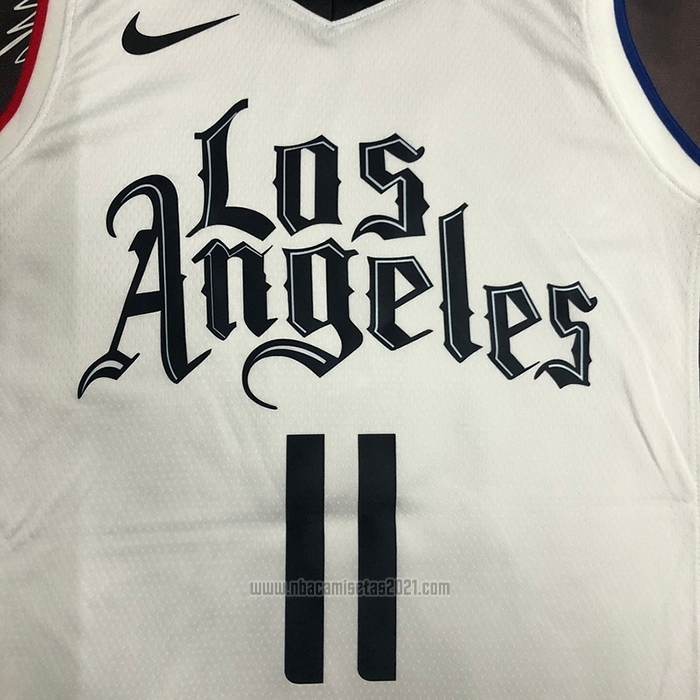 Camiseta Los Angeles Clippers John Wall #11 Ciudad 2019-20 Blanco